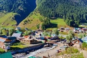 Sonamarg glacier meadow landscape